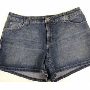 NINE WEST Santa Monica Denim Shorts Sz 12 / 31